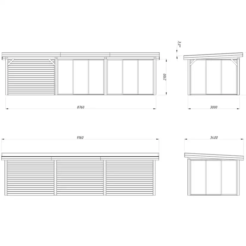 Uterum Palmako Lenna 24,9 m2 Set 418 Slide
