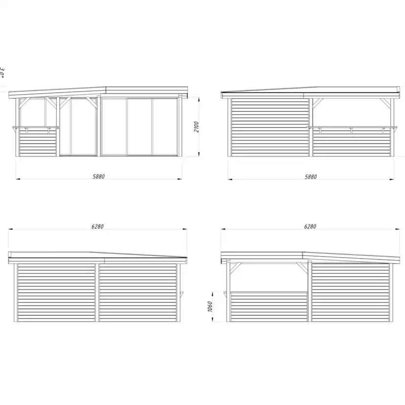 Uterum Palmako Lenna 24,9 m2 Set 422 Slide