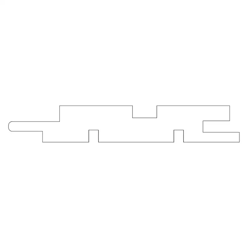 Ribbpanel CENT Ändspontat 15x95x2380 mm