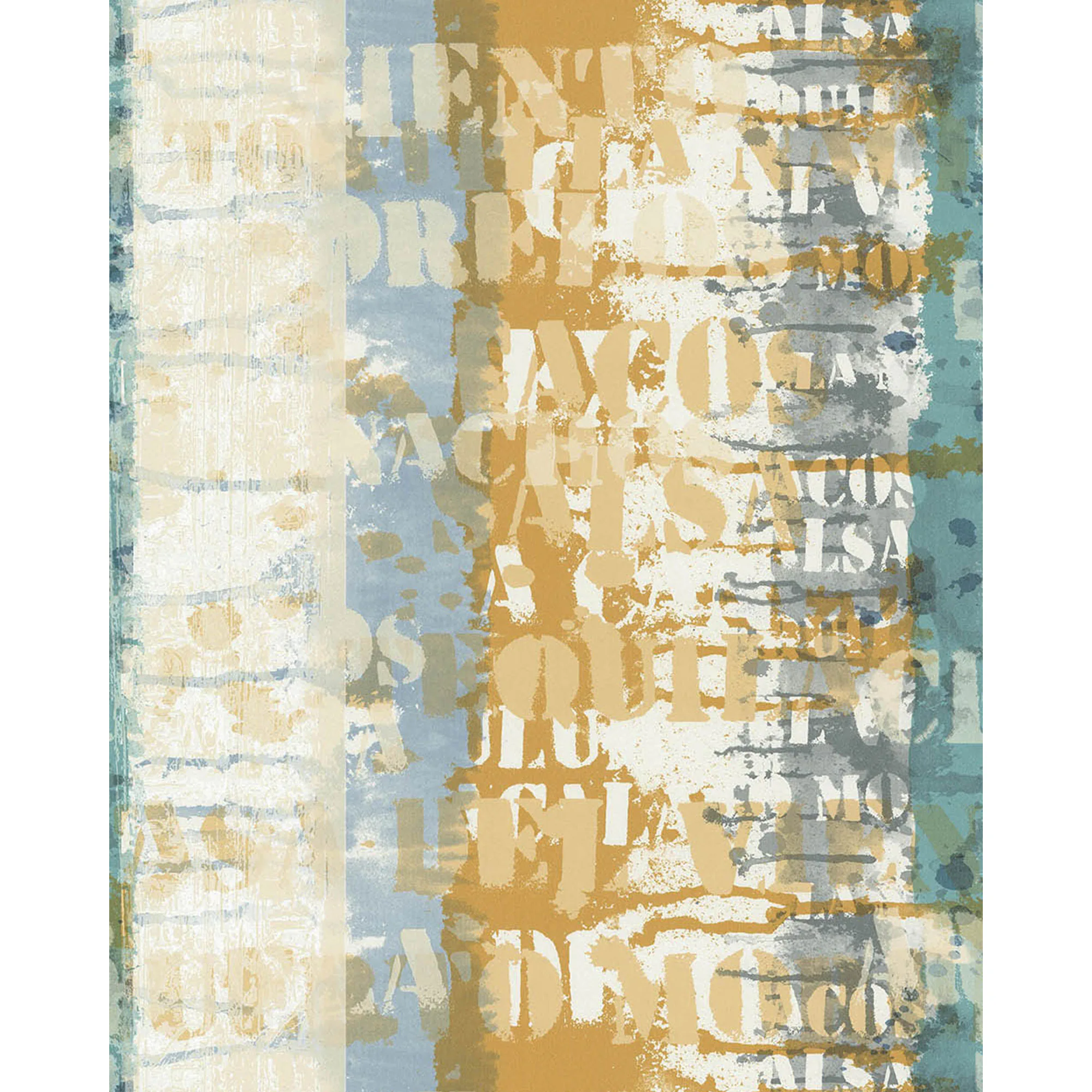 Tapet Lutéce Grafitis Bleu Vert 11200801