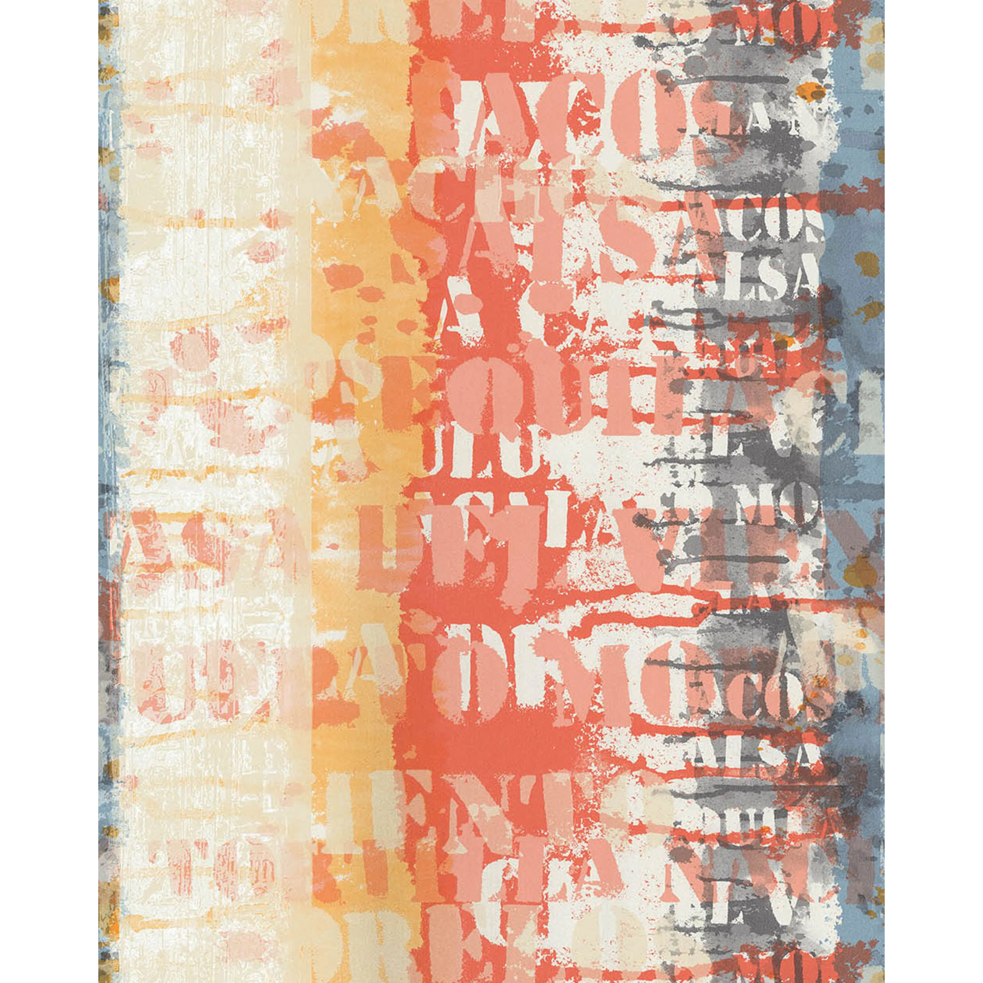 Tapet Lutéce Grafitis Rouge Gris 11200810