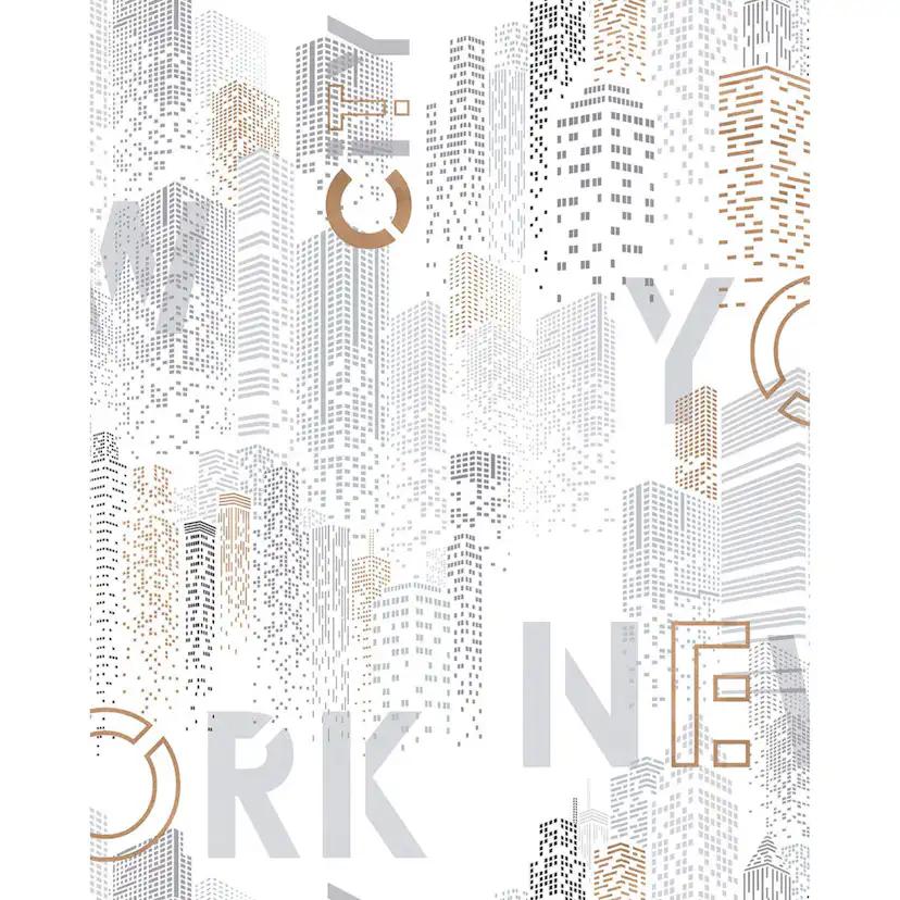 Tapet Lutéce New York City Rose 11201103