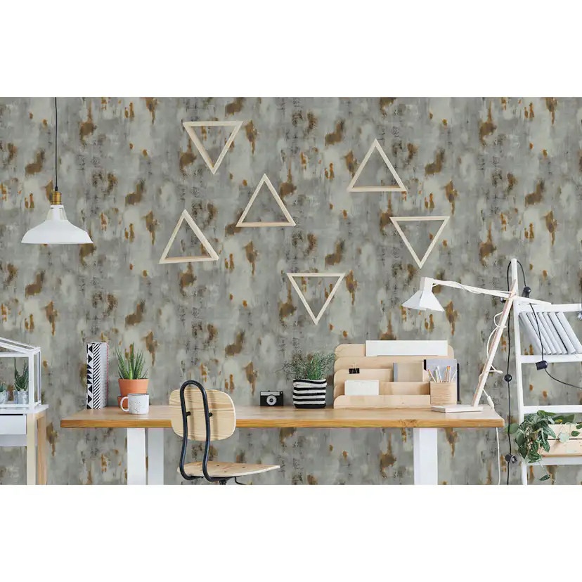 Tapet Lutéce Tole Rouille Grise 11202109