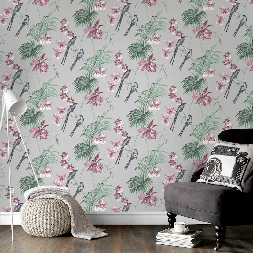 Tapet Boutique Julien McDonald Utopia Grey Grå