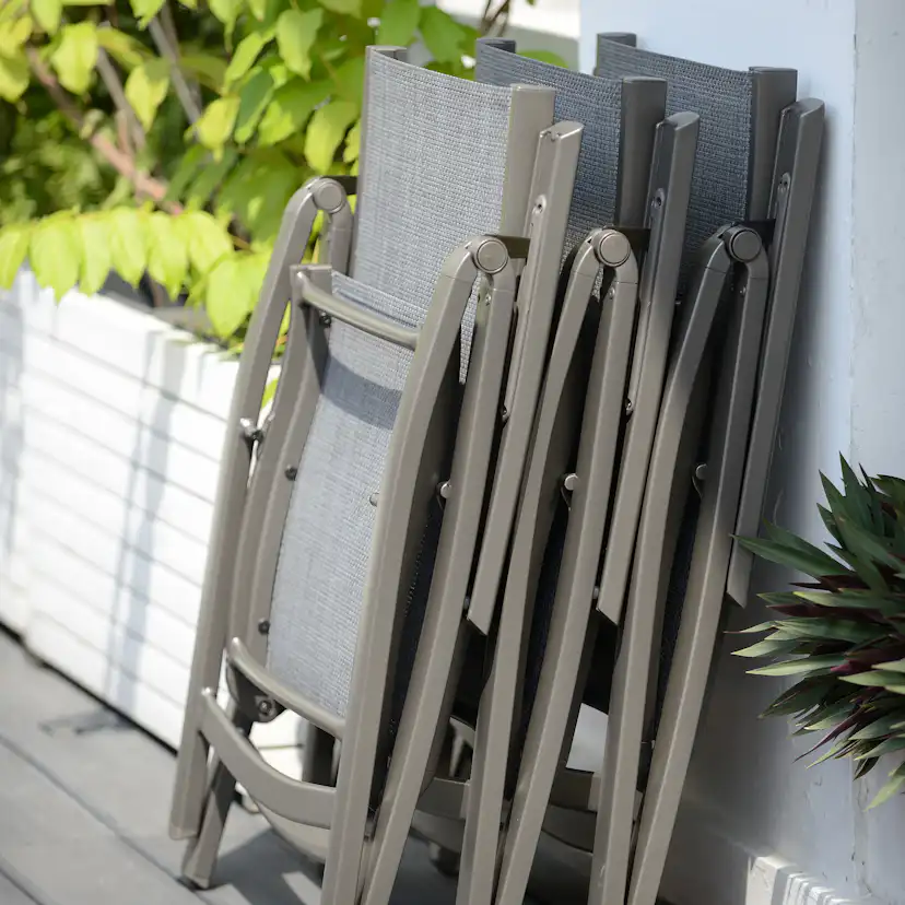 Matgrupp LifestyleGarden Solana med 4 Positionsstolar