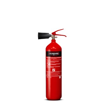 Brandsläckare Housegard 2 kg Koldioxidsläckare Röd