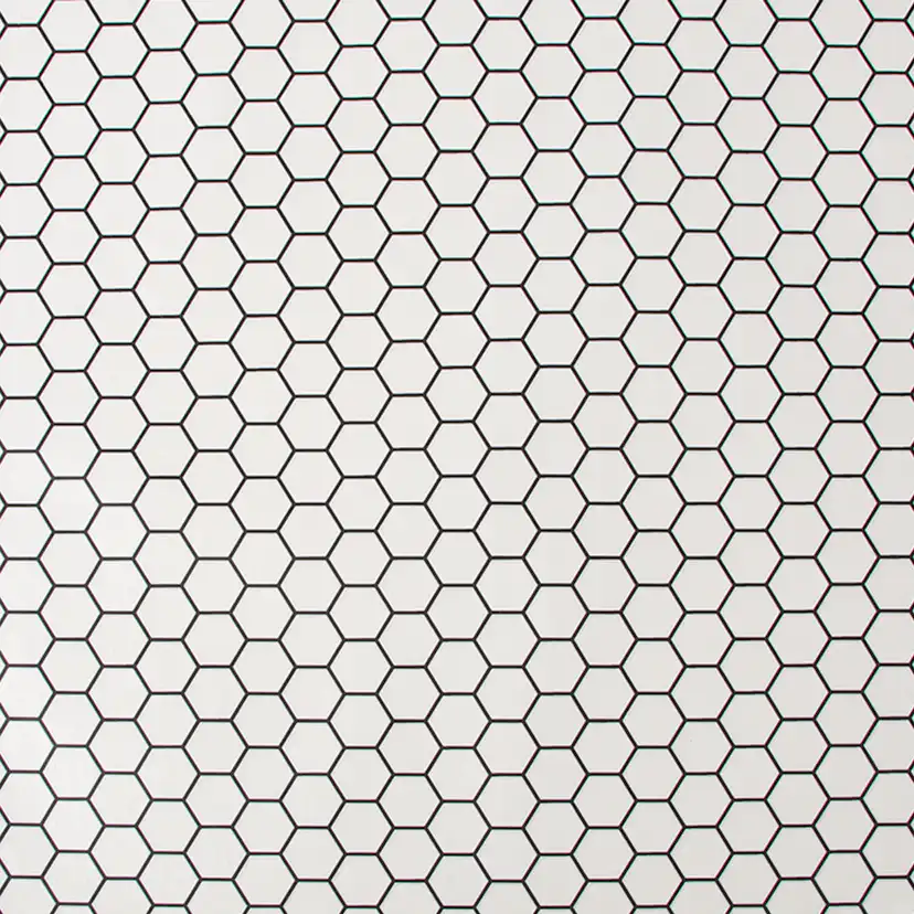 Tapet Contour Hexagon Lattice Vit