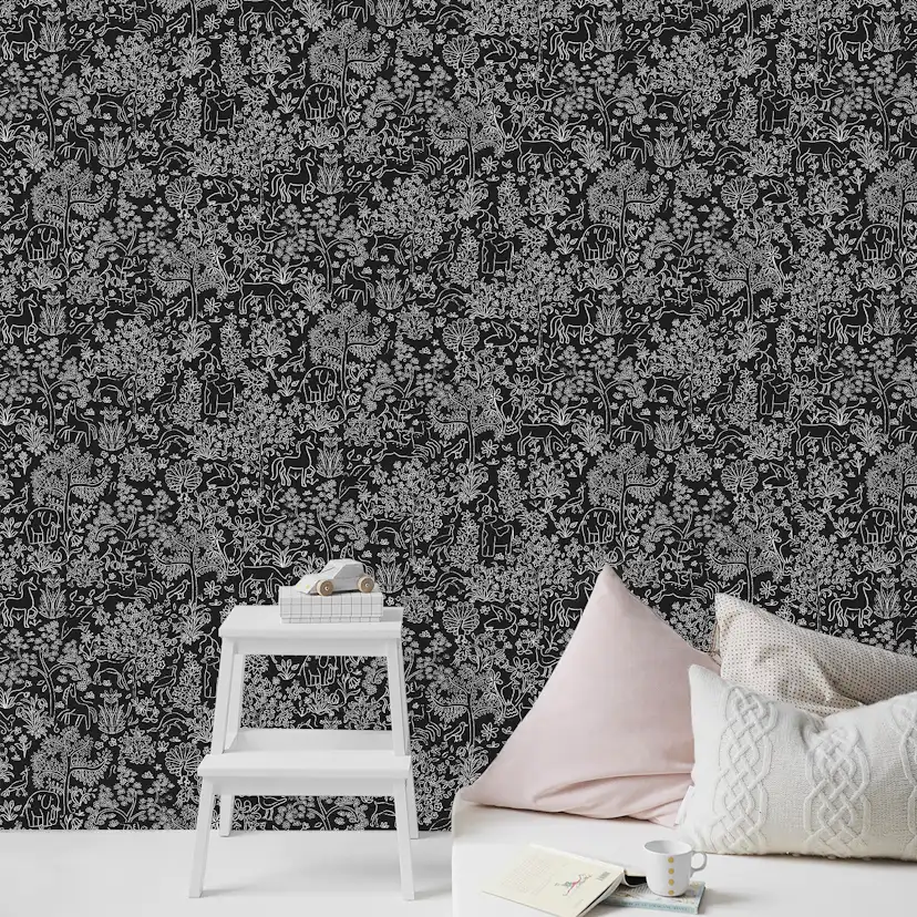 Tapet Superfresco Easy Puck Svart/Vit 10mx53cm