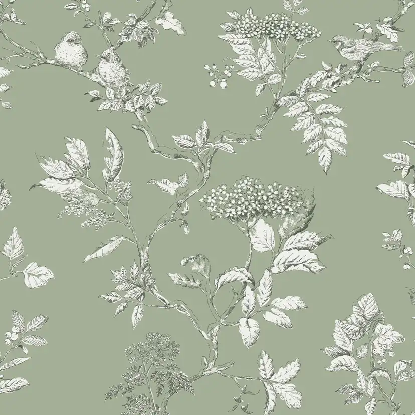 Tapet Laura Ashley Elderwood Sage
