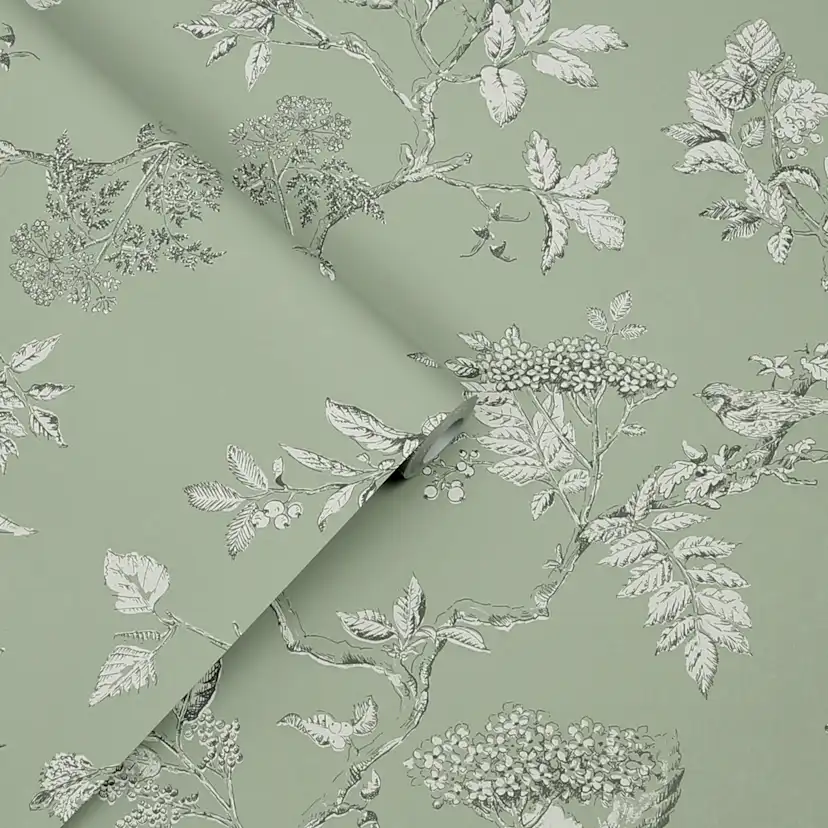 Tapet Laura Ashley Elderwood Sage
