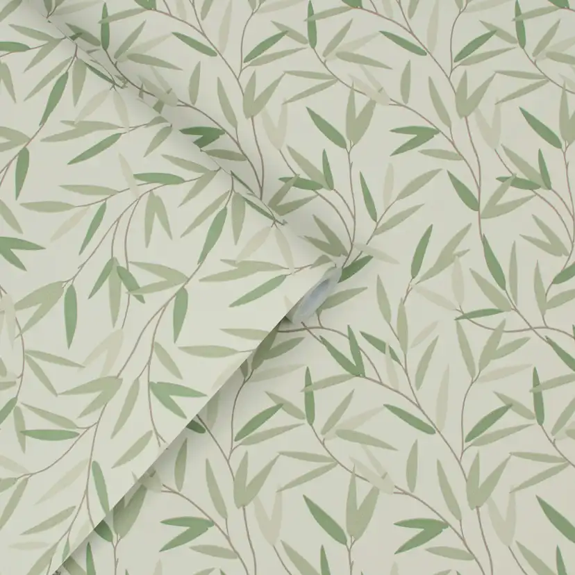 Tapet Laura Ashley Willow Leaf Hedgerow 113364 EasyUp, Mönstrad Flerfärgad