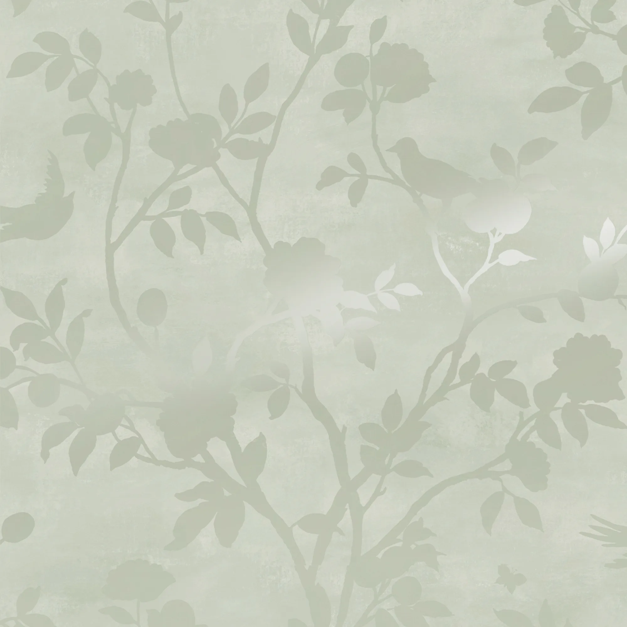 Tapet Laura Ashley Eglantine Silhouette Eau de Nil