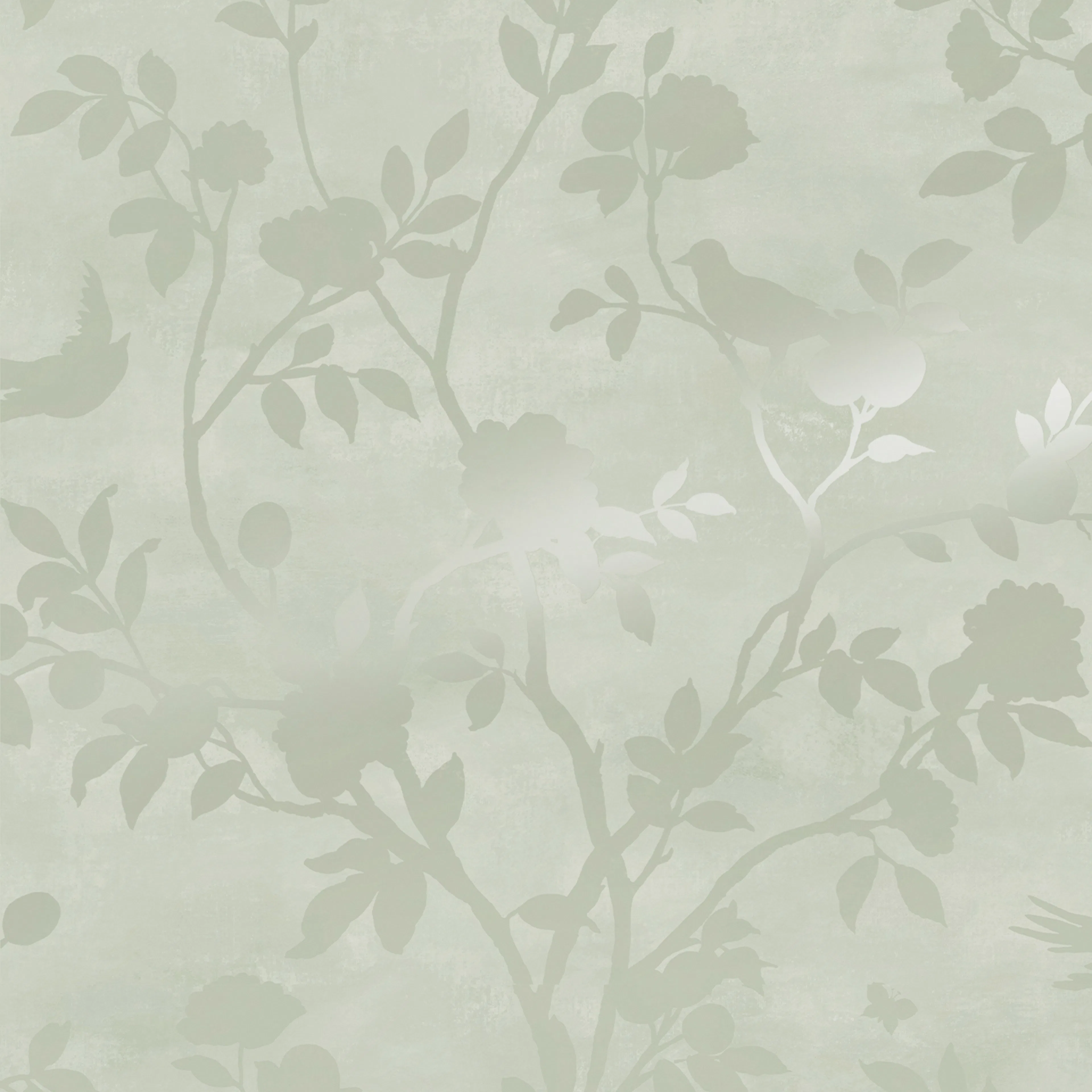 Tapet Laura Ashley Eglantine Silhouette Eau de Nil