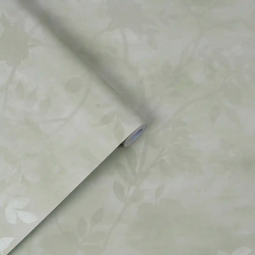 Tapet Laura Ashley Eglantine Silhouette Eau de Nil