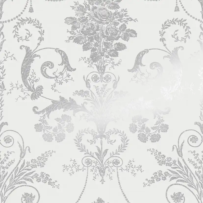 Tapet Laura Ashley Josette Metallic Silver