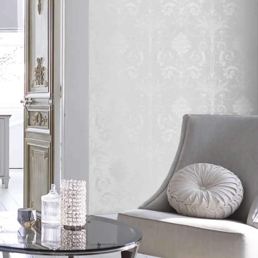 Tapet Laura Ashley Josette Metallic Silver