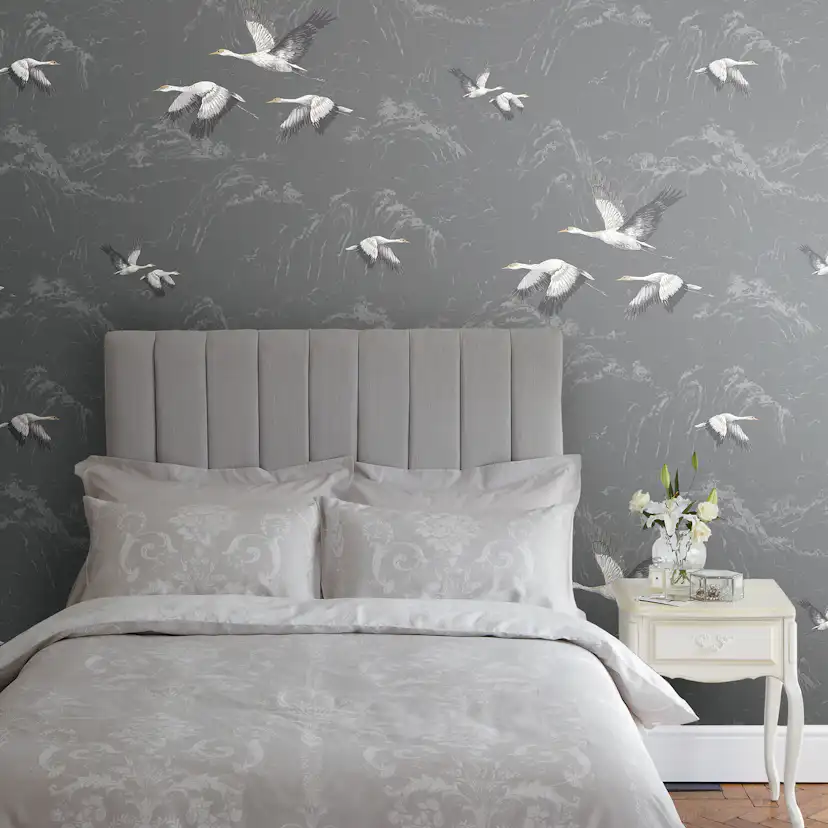Tapet Laura Ashley Animalia Dark Steel