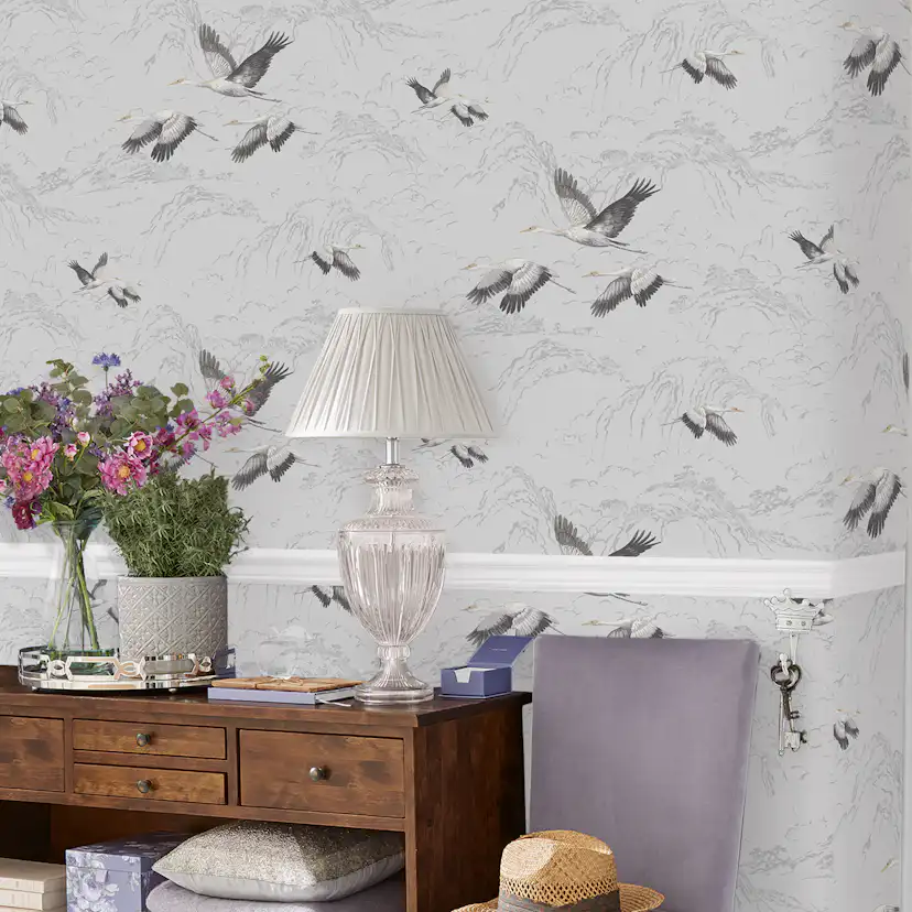 Tapet Laura Ashley Animalia Silver