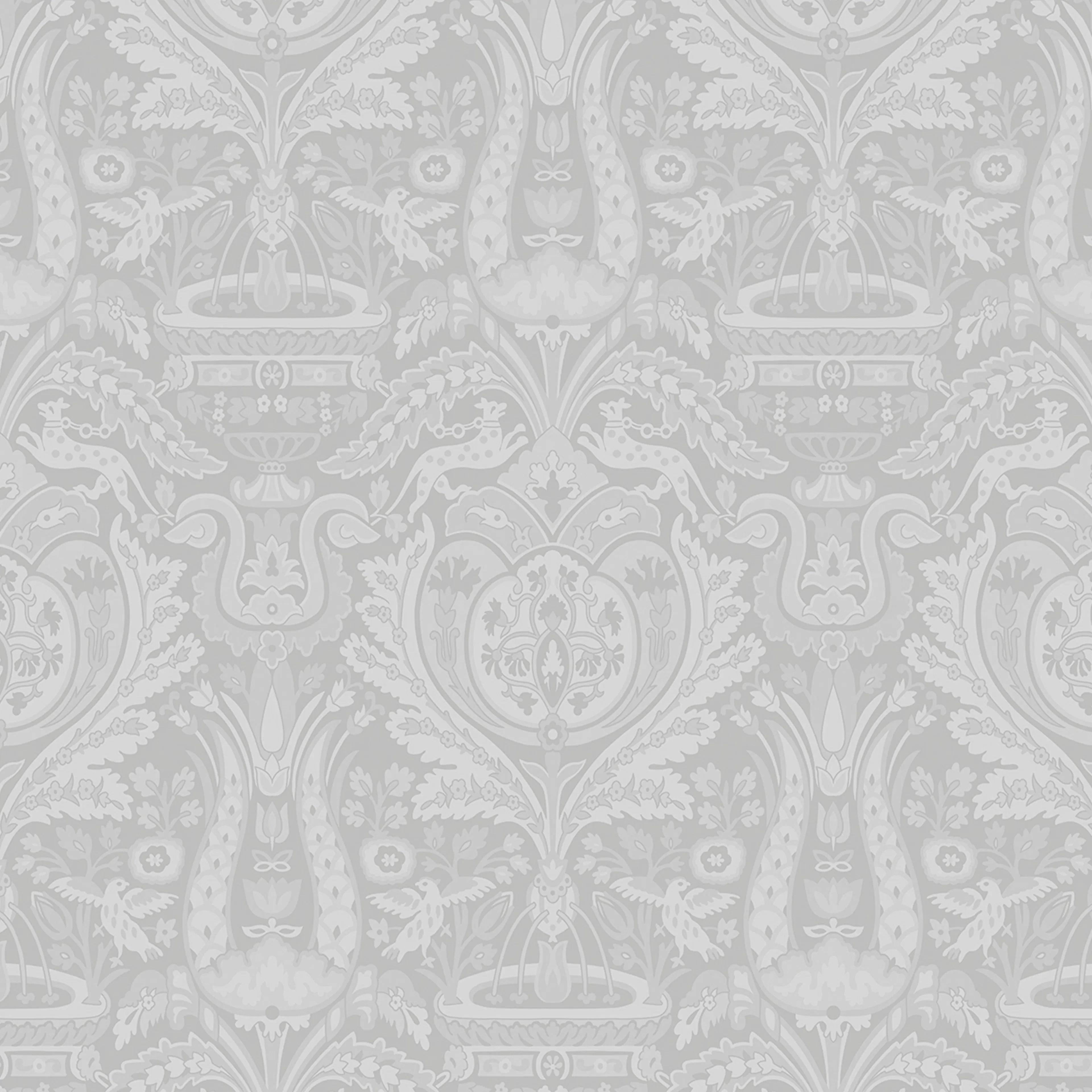 Tapet Laura Ashley Heraldic Damask Slate Gra