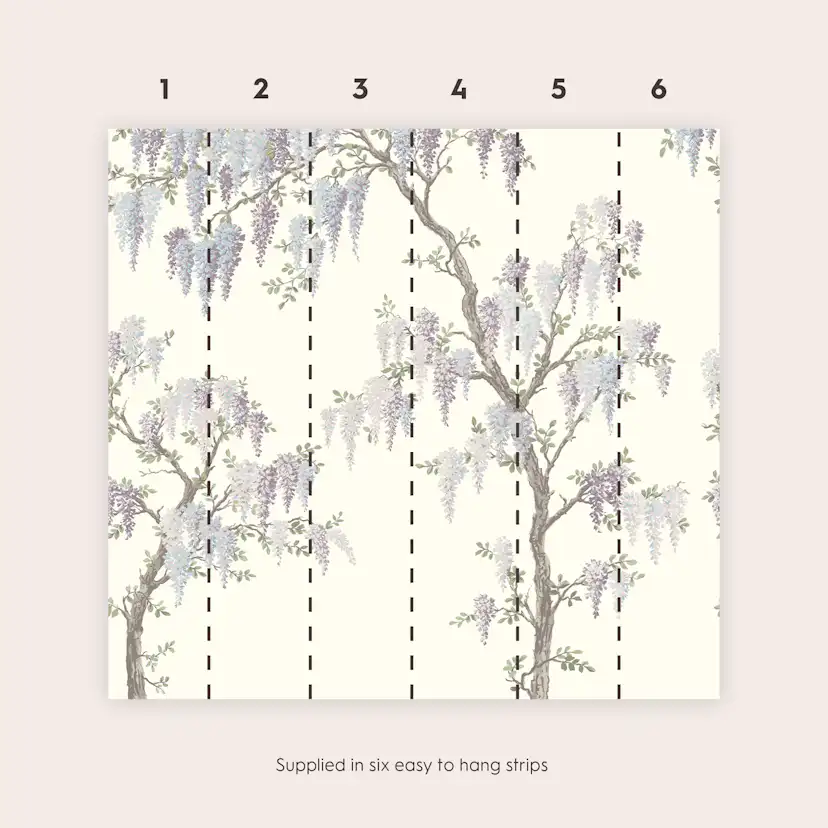 Fototapet Laura Ashley Wisteria Garden 300x280cm