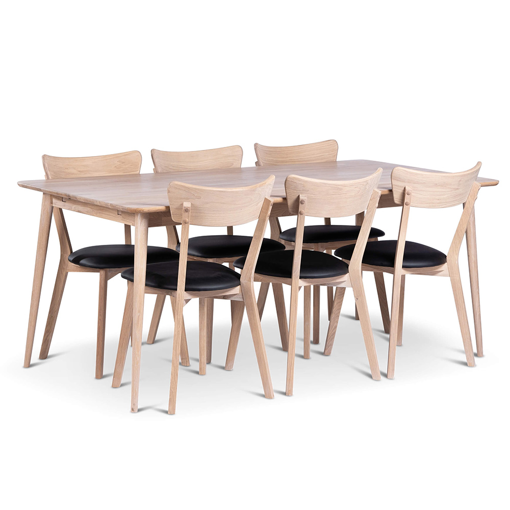 Matgrupp Stenexpo Odense med 6 Eksjö Stolar