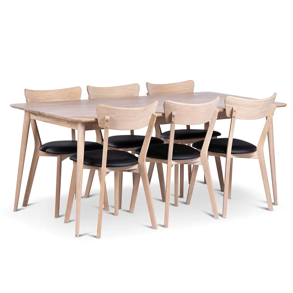 Matgrupp Stenexpo Odense med 6 Eksjö Stolar