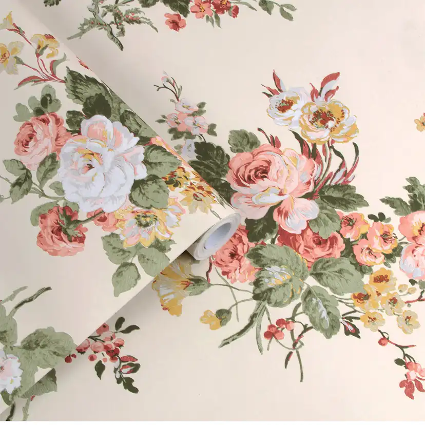 Tapet Laura Ashley Rosemore Pale Sable