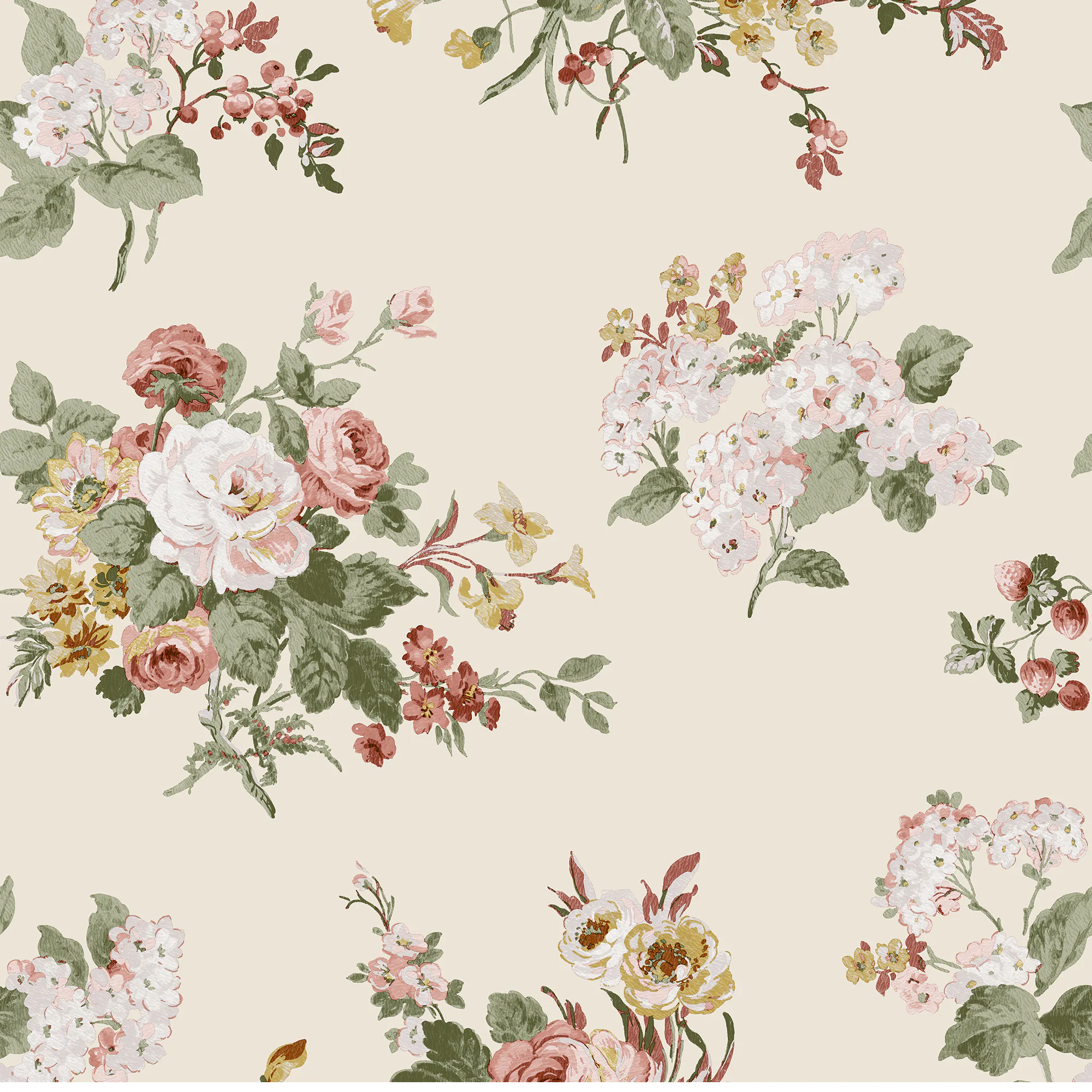 Tapet Laura Ashley Rosemore Pale Sable