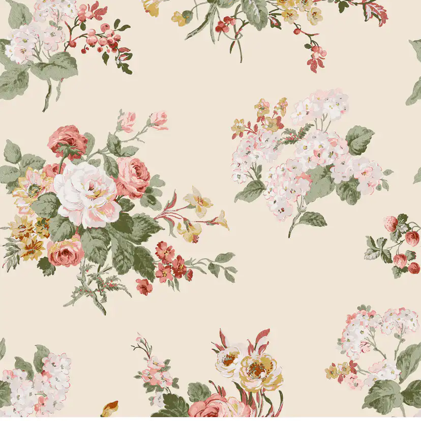 Tapet Laura Ashley Rosemore Pale Sable