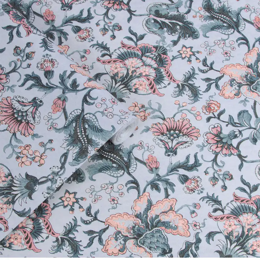 Tapet Laura Ashley Portia Pale Slate