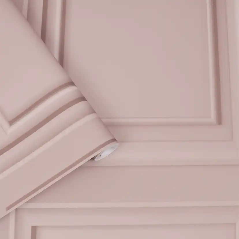 Tapet Laura Ashley Redbrook Wood Panel Blush