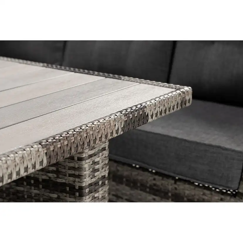 James Lyx Loungegrupp Utomhus Vändbar - 5-sits Loungeset i Konstrotting för Trädgård och Uteplats