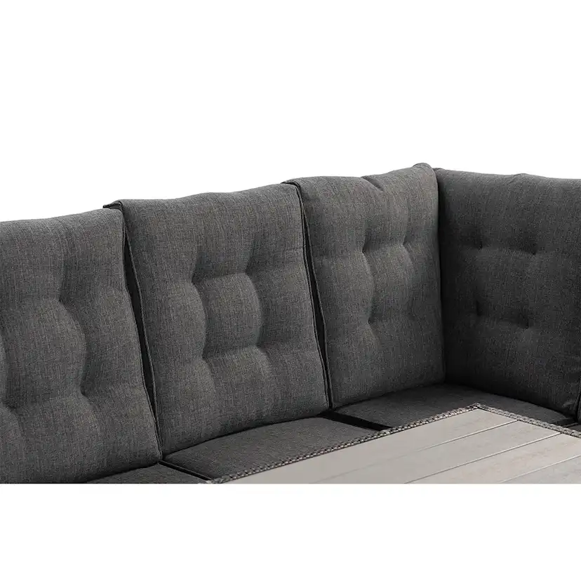 James Lyx Loungegrupp Utomhus Vändbar - 5-sits Loungeset i Konstrotting för Trädgård och Uteplats