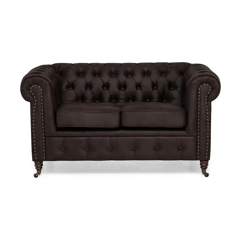 2-sitssoffa Manor House Chesterfield Deluxe Konstläder