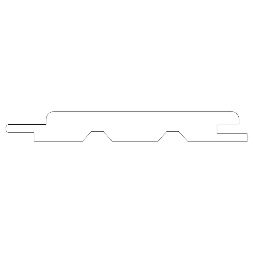 Bastupanel CENT STP 15x95x2400 Gran Bastuskyddad Svart