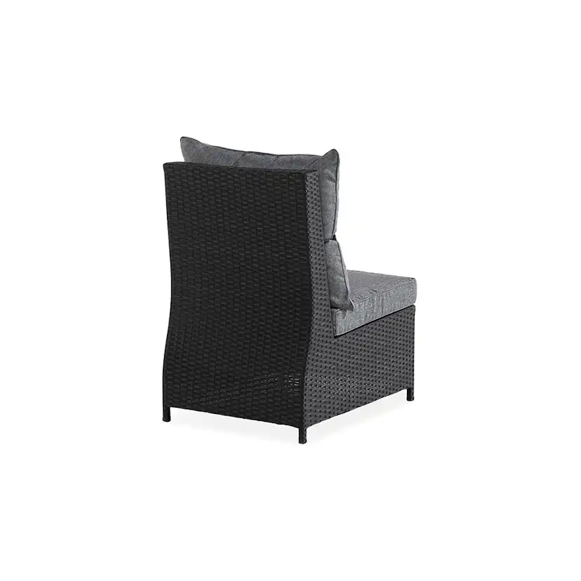 Mittdel Comfort Garden Till Soffa James, Svart i Konstrotting med Sittdyna