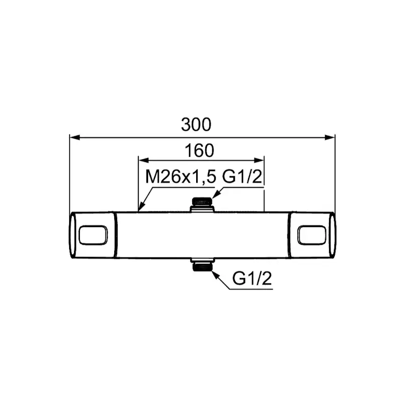 Duschblandare FM Mattsson Siljan Reversibel