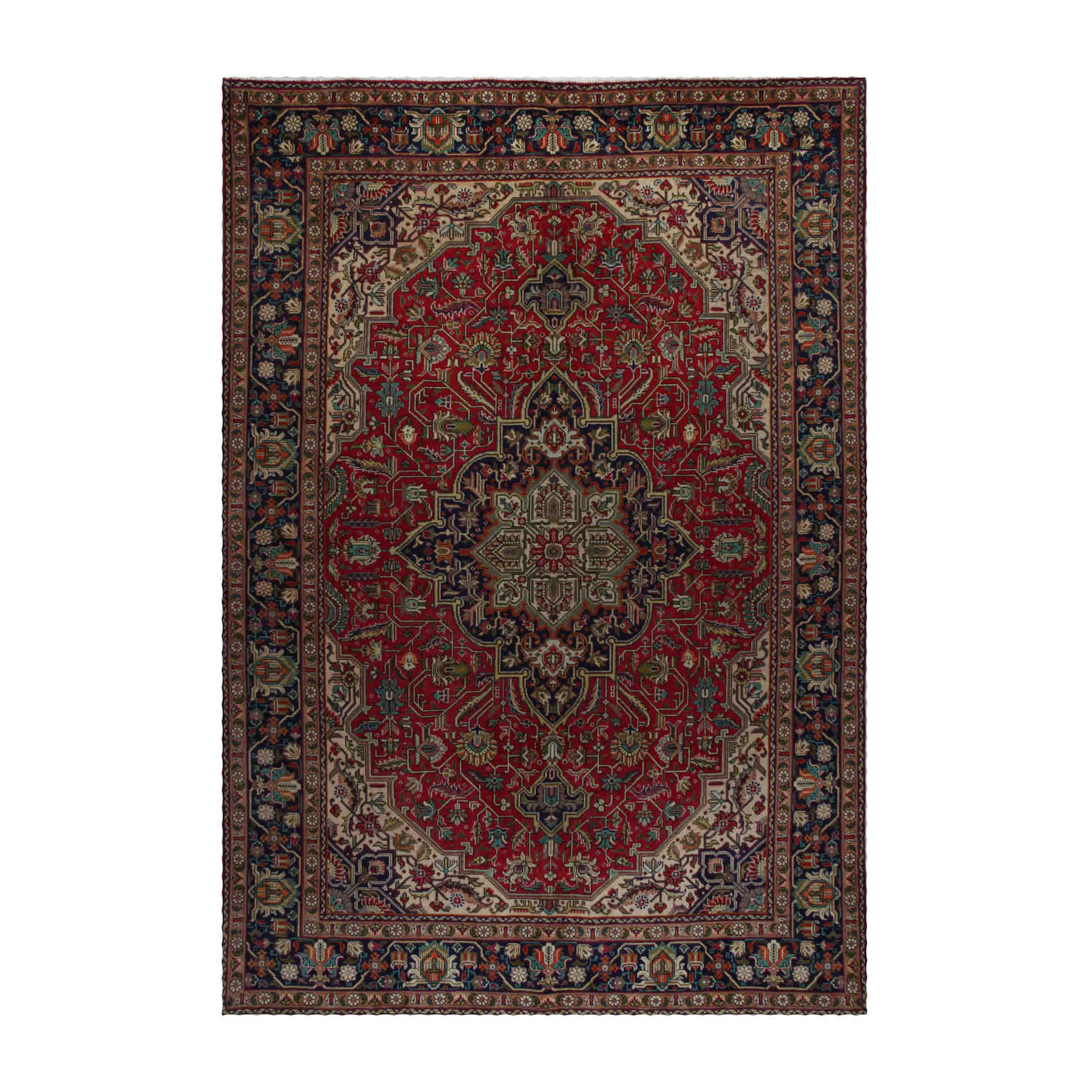 Persisk Matta Arkiio Tabriz Vintage Original 202x293