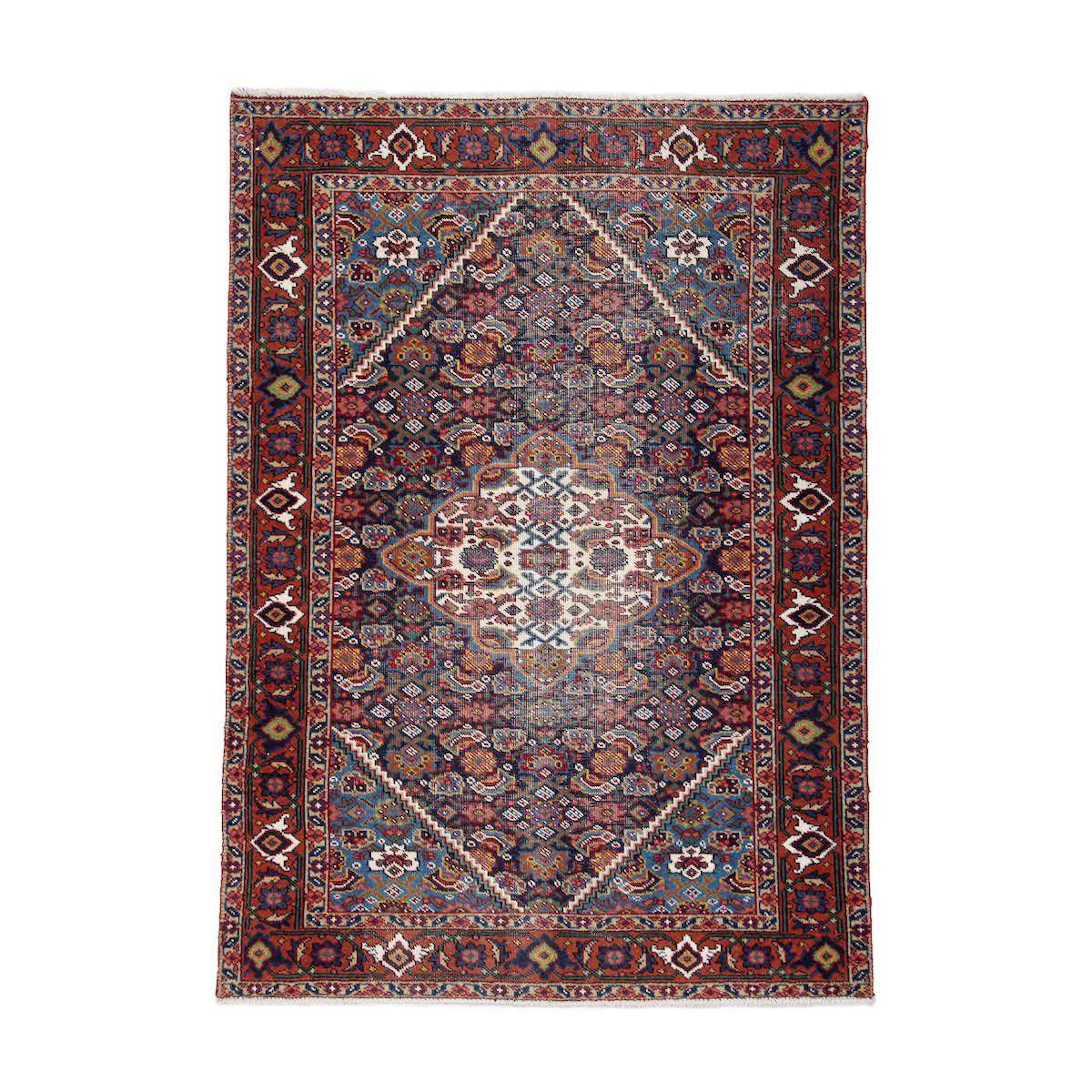 Persisk Matta Arkiio Tabriz Vintage Original Ull 110x155