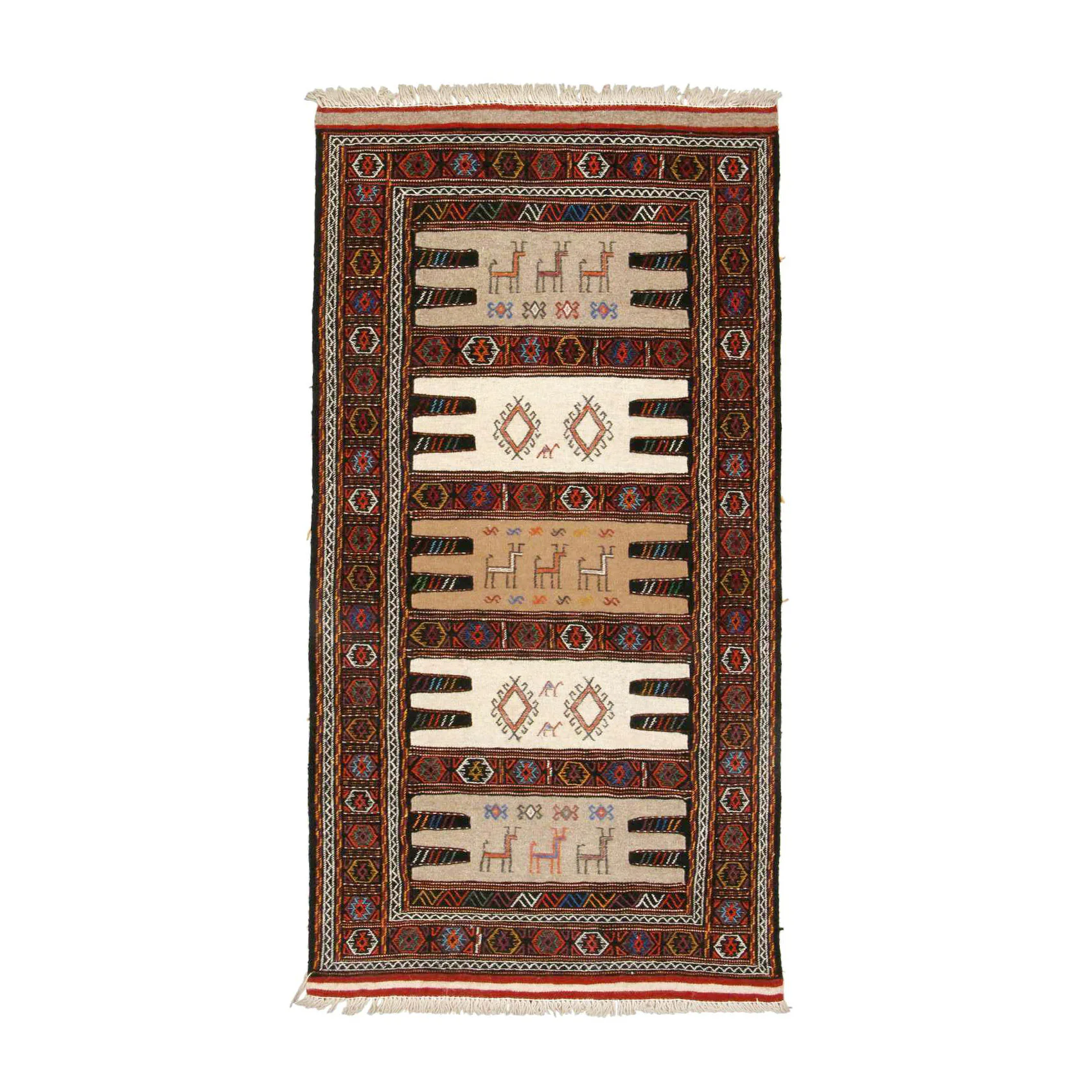 Persisk Nålmatta Arkiio Quchan Kelim Exklusiv 97x183