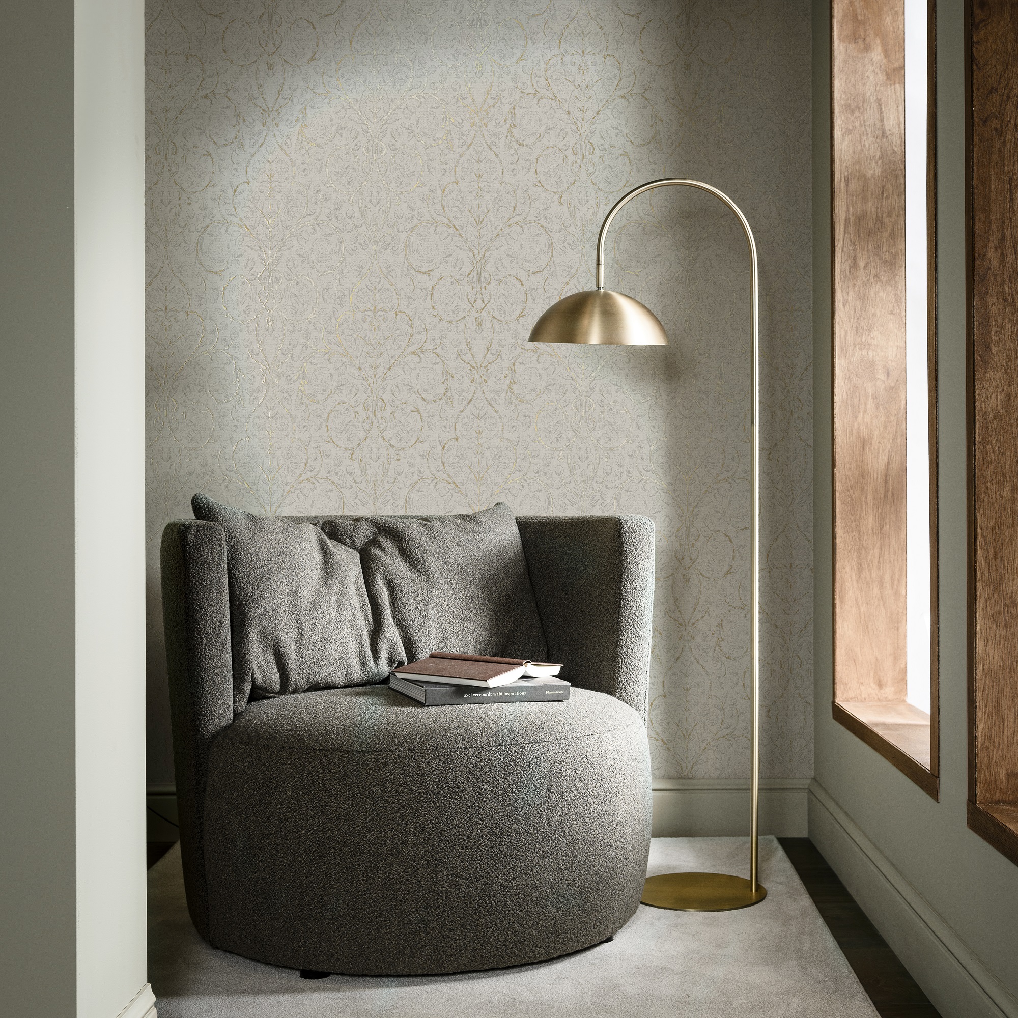 Tapet Vtwonen Classic Curl Grau