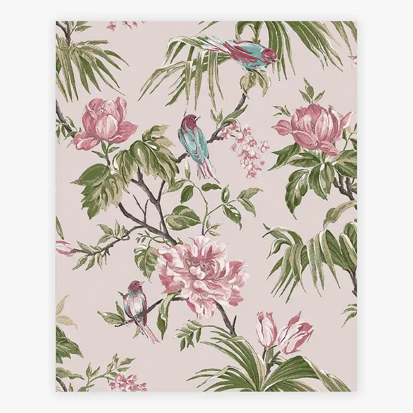 Tapet NEXT Birds & Blooms Mauve