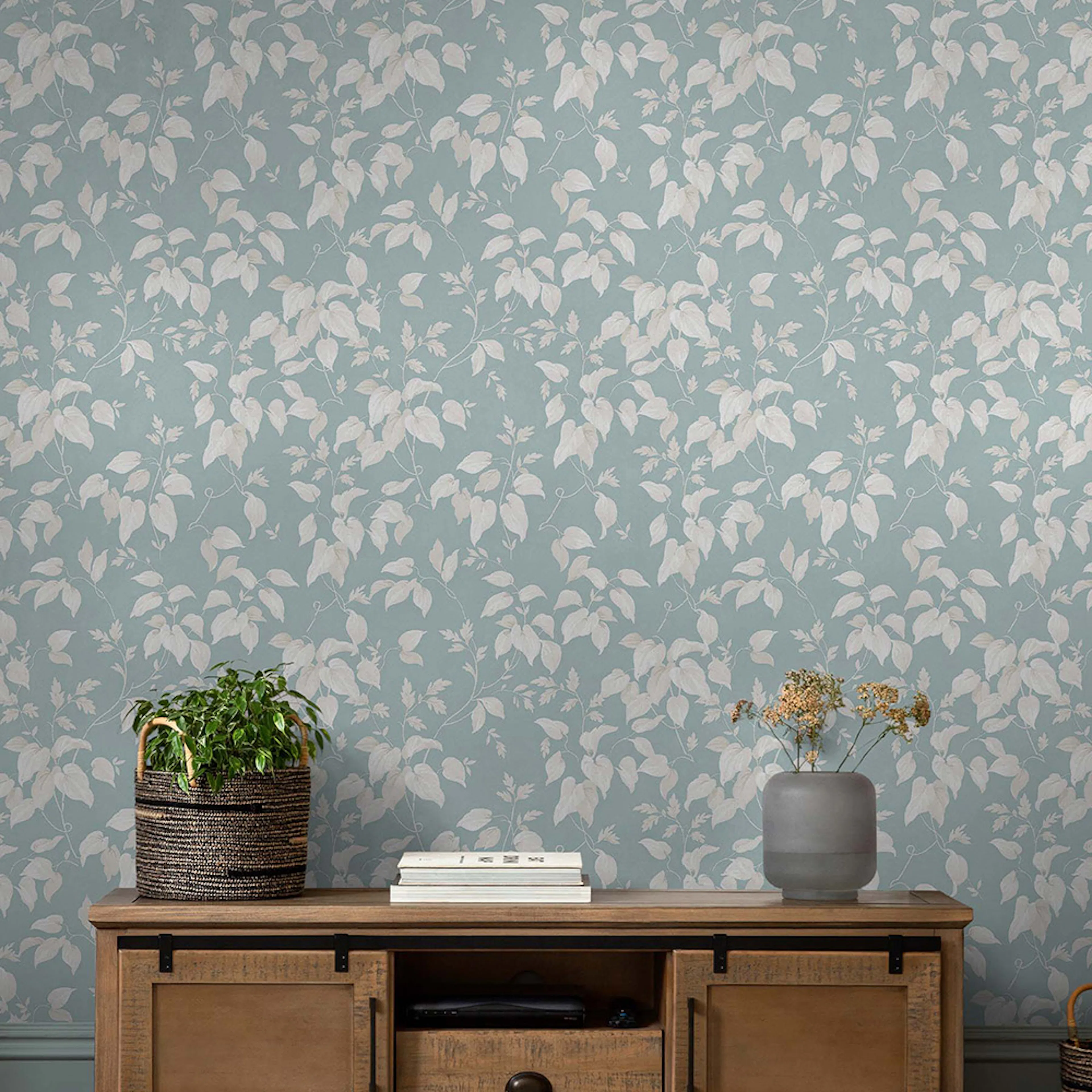 Tapet NEXT Trail Flower Duck Egg