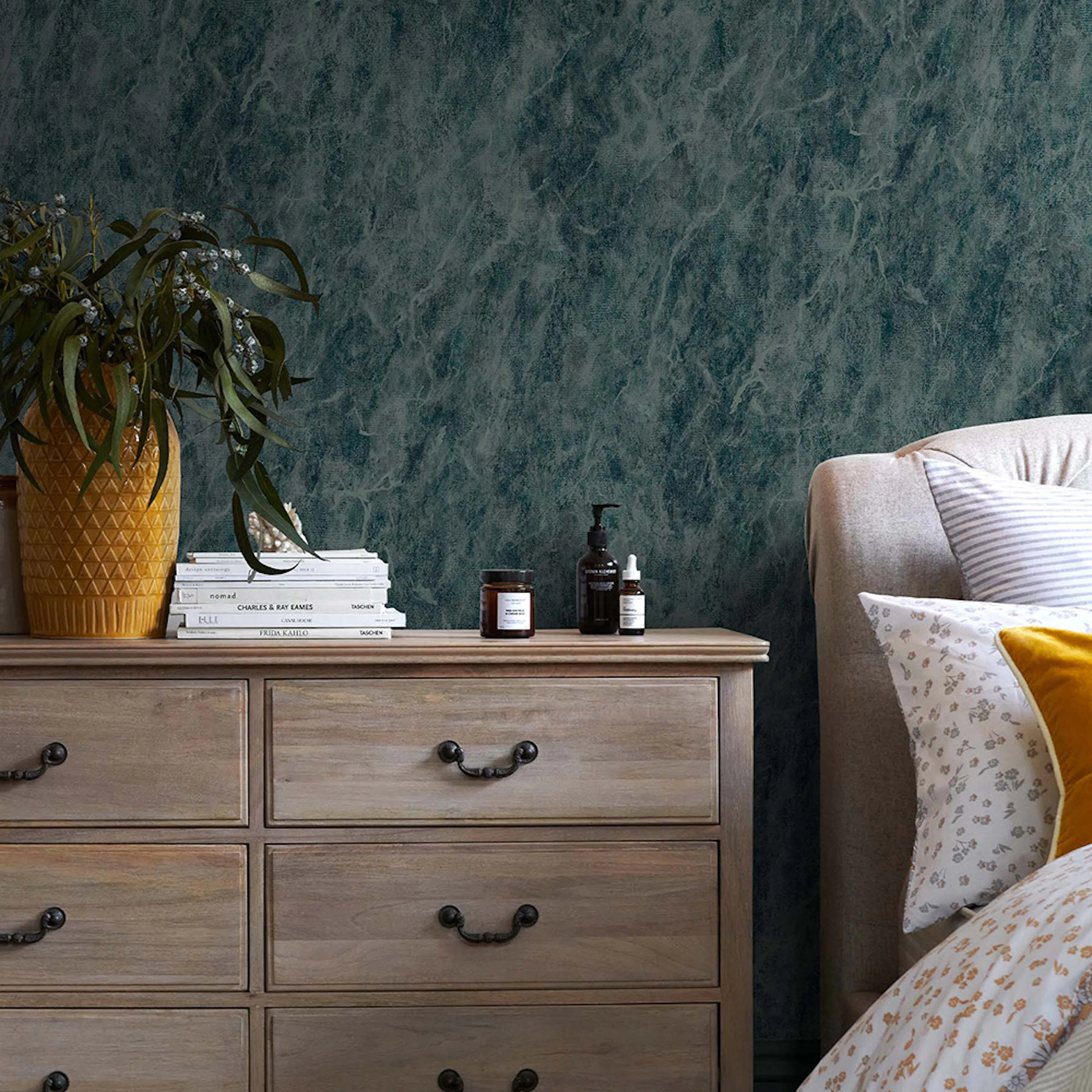 Tapet NEXT Washed Marble Blue