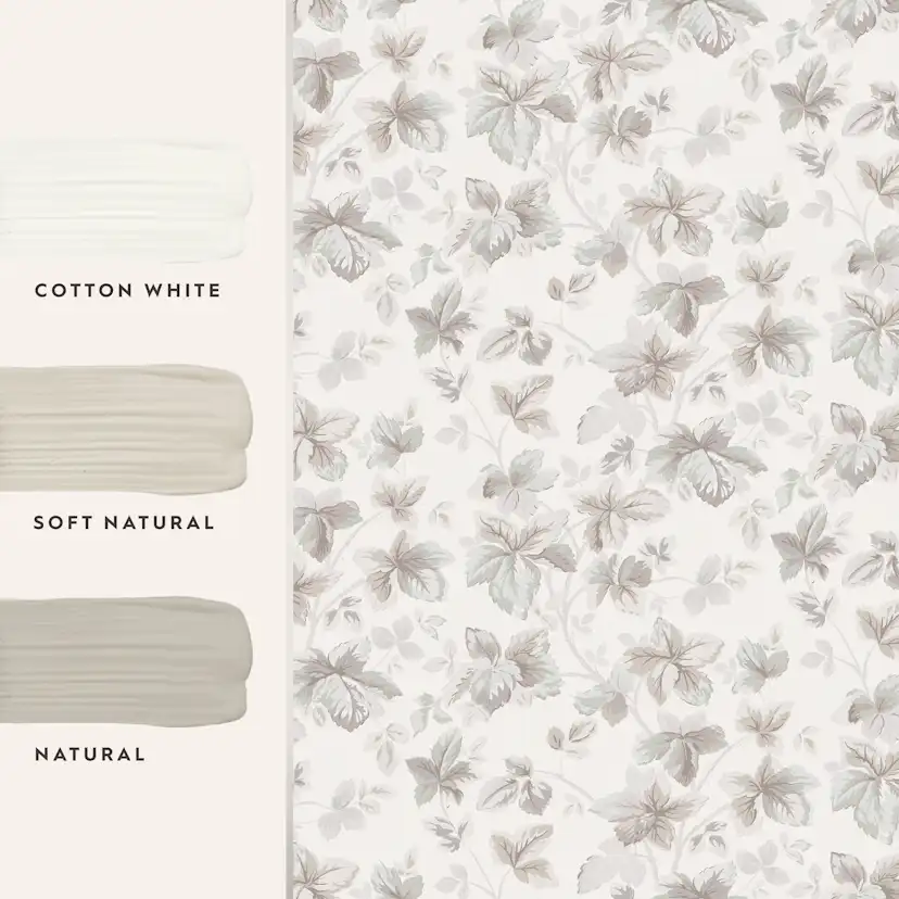 Tapet Laura Ashley Autumn Leaves Natural 118481