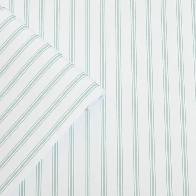 Tapet Laura Ashley Farnworth Stripe Sage Grön 118483