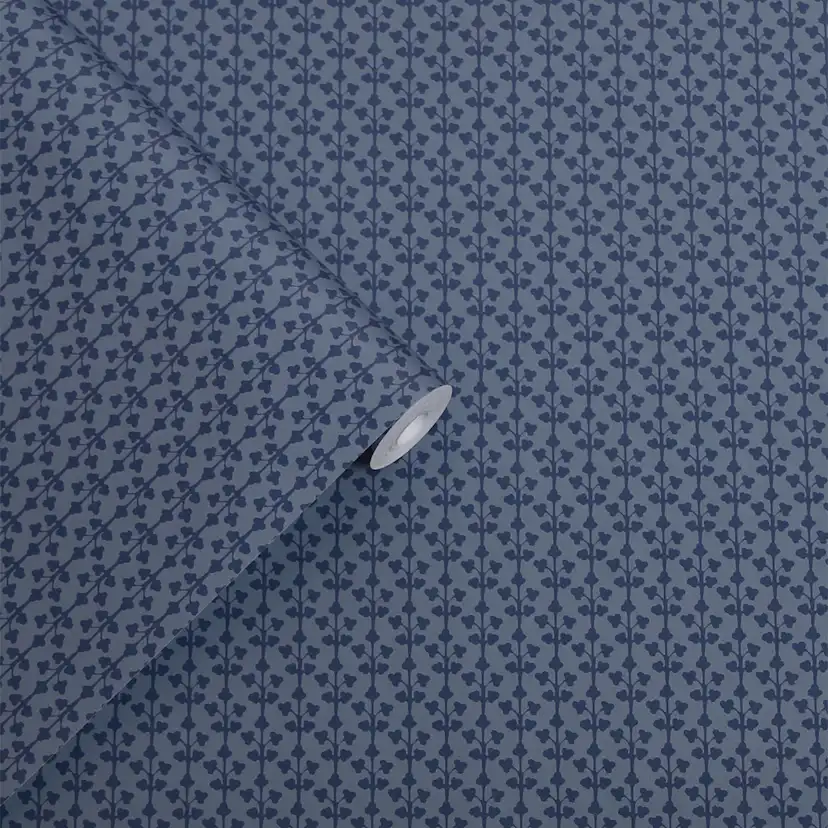 Tapet Laura Ashley Seaham Midnight Blå 118487