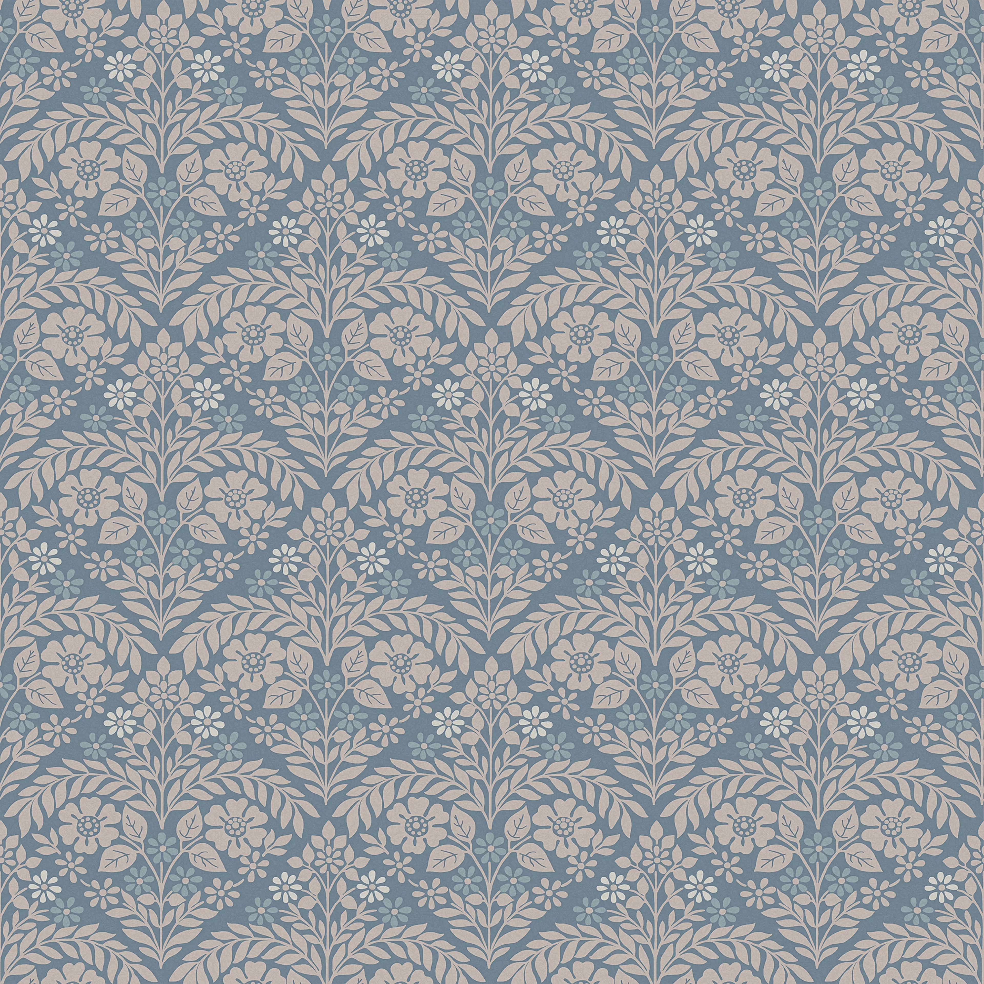 Tapet Laura Ashley Margam Newport Blå 118489