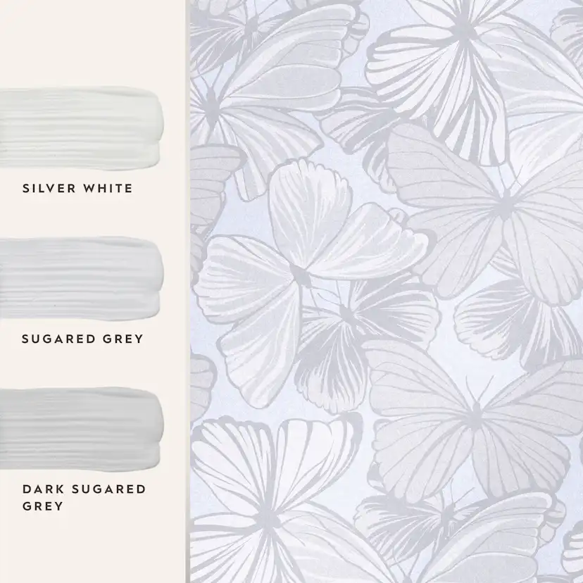 Tapet Laura Ashley Butterfly Garden Sugaröd Grå 118496