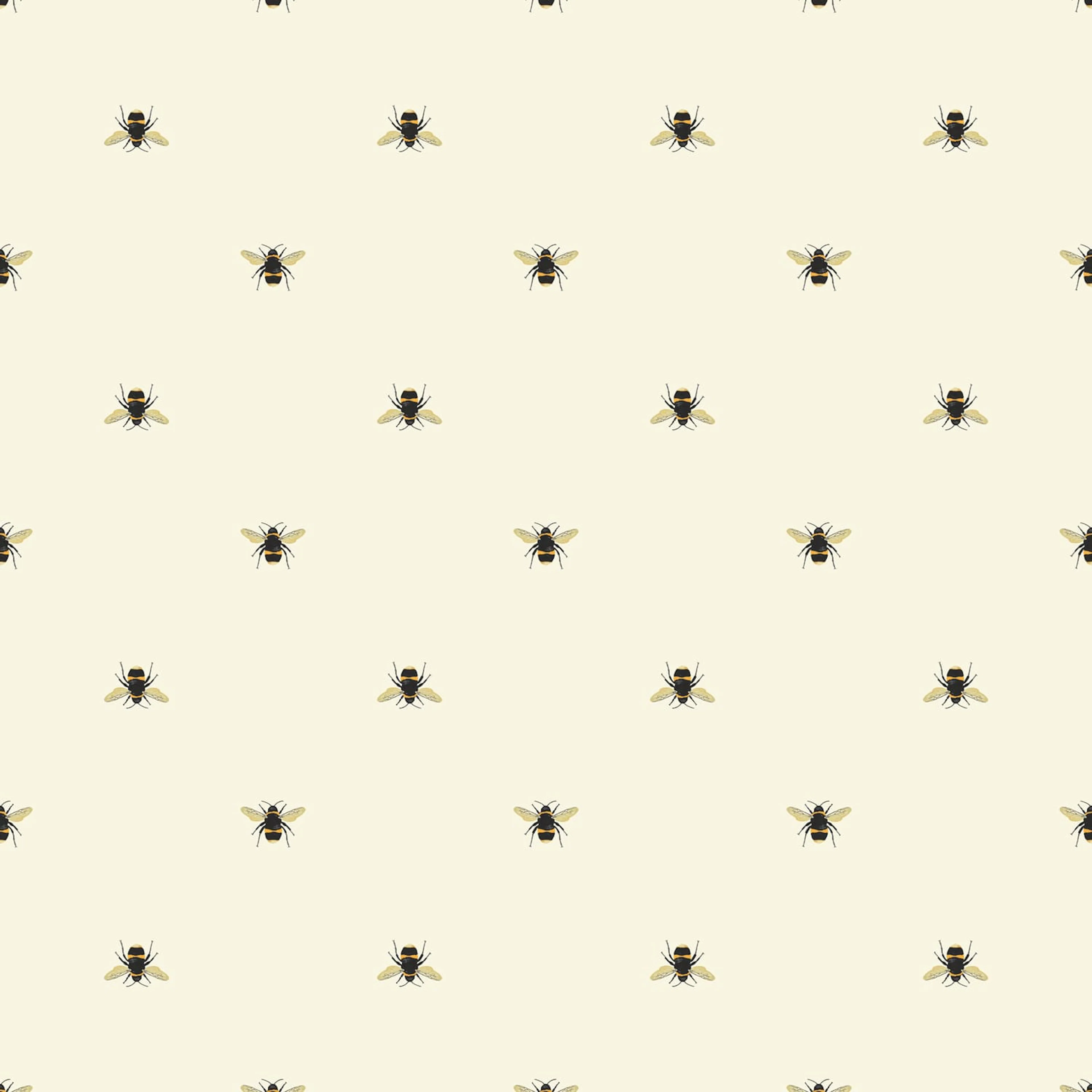 Fototapet Joules Botanical Bee Crème 10mx52 cm